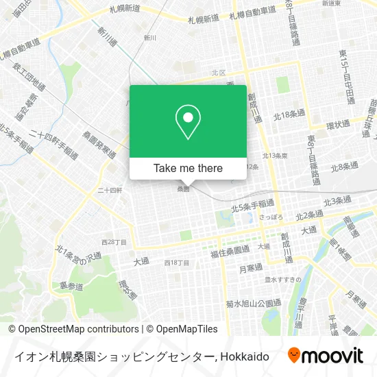 イオン札幌桑園ショッピングセンター map