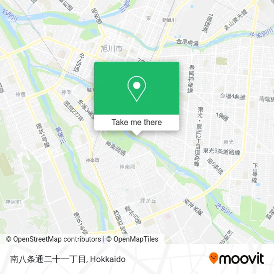南八条通二十一丁目 map