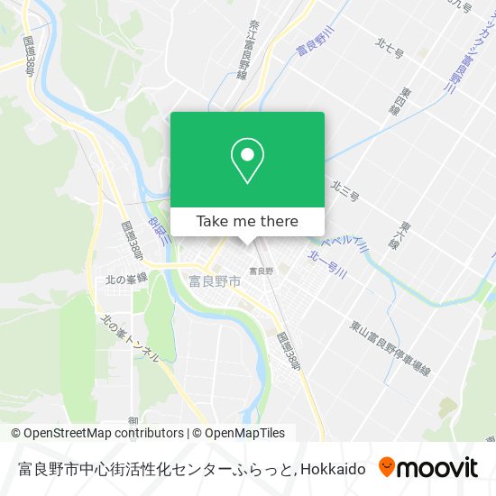 富良野市中心街活性化センターふらっと map