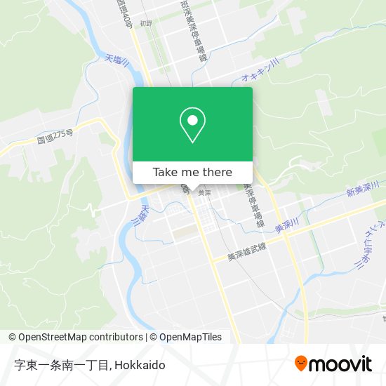 字東一条南一丁目 map