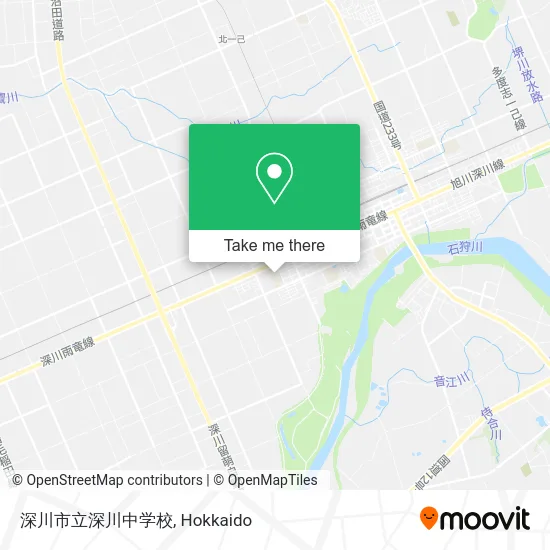 Fukagawa City Fukagawa Junior High School map