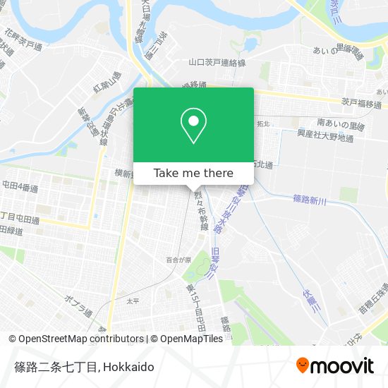 篠路二条七丁目 map