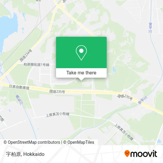 Character Kashiwabara map