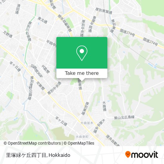 里塚緑ケ丘四丁目 map