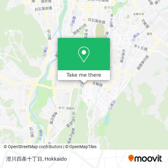 澄川四条十丁目 map