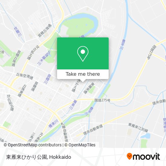 東雁来ひかり公園 map