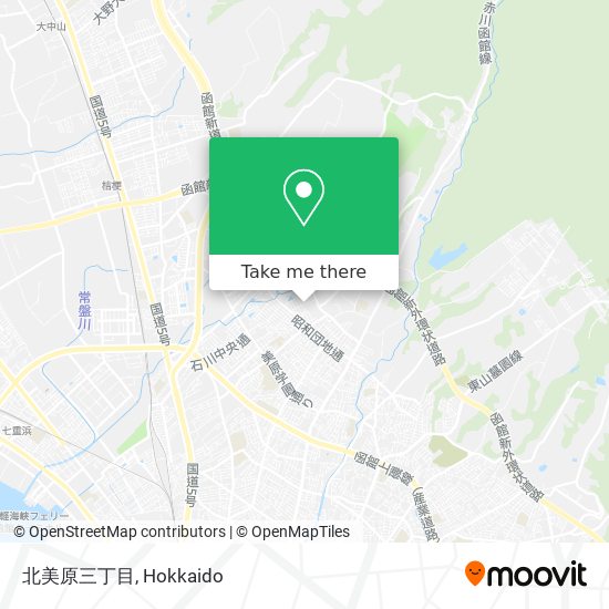 北美原三丁目 map