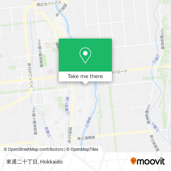 東通二十丁目 map