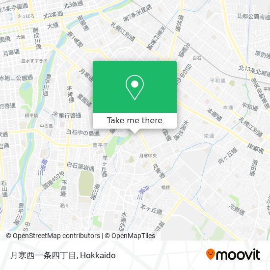 月寒西一条四丁目 map