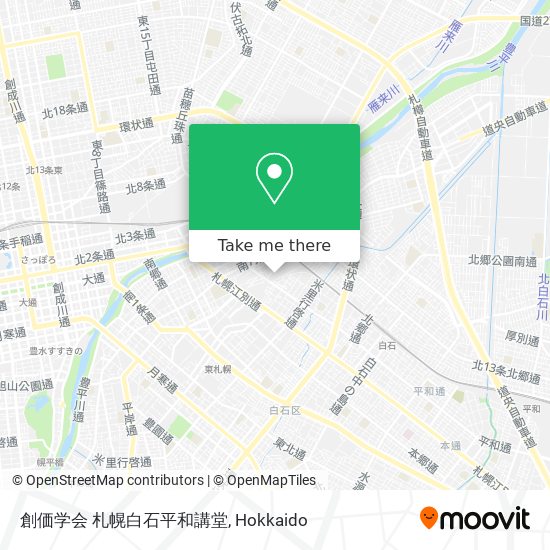 創価学会 札幌白石平和講堂 map