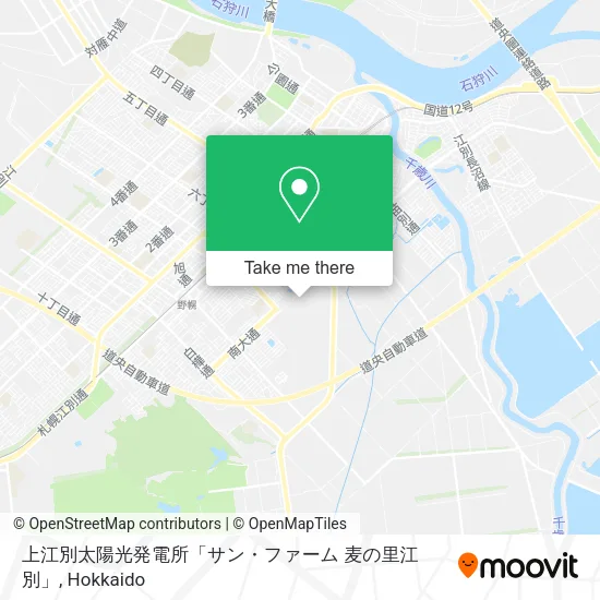上江別太陽光発電所「サン・ファーム 麦の里江別」 map