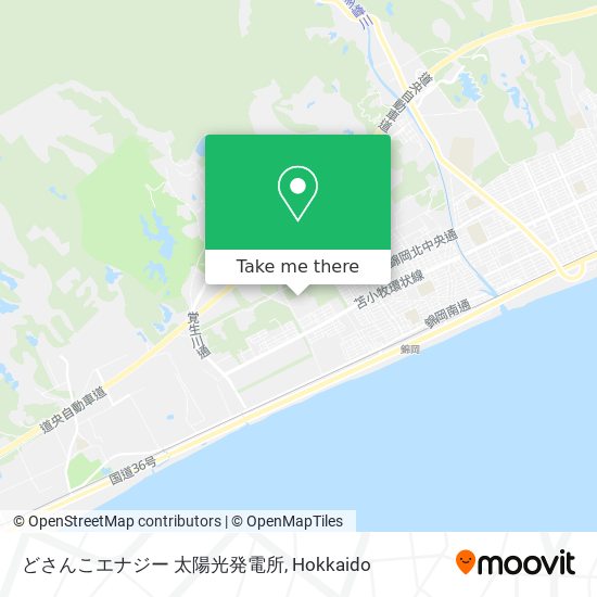 どさんこエナジー 太陽光発電所 map