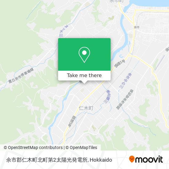 余市郡仁木町北町第2太陽光発電所 map