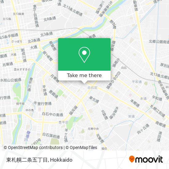 東札幌二条五丁目 map