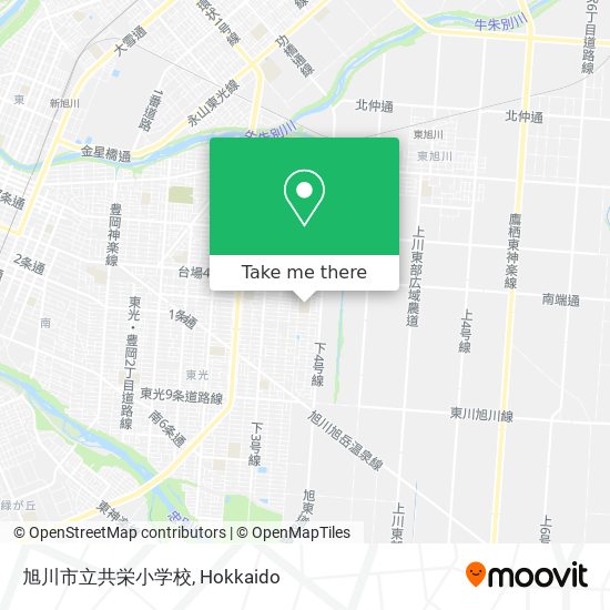 旭川市立共栄小学校 map