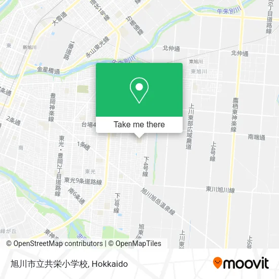 旭川市立共栄小学校 map