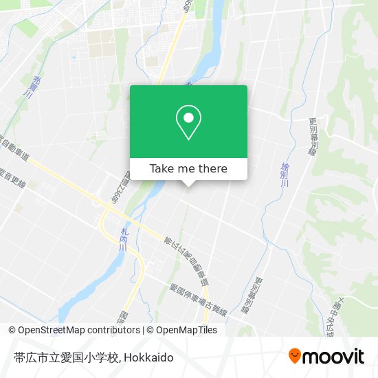 帯広市立愛国小学校 map