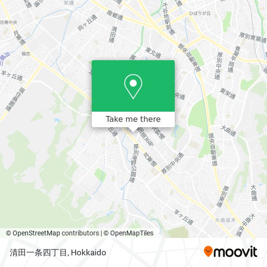 清田一条四丁目 map