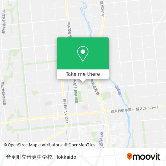 音更町立音更中学校 map