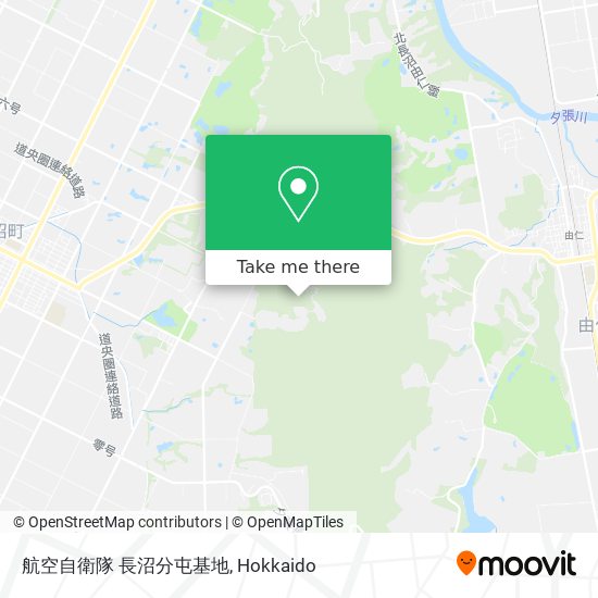 航空自衛隊 長沼分屯基地 map