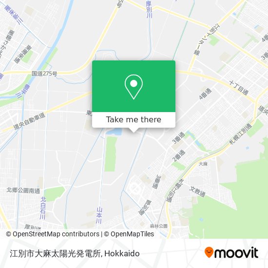 江別市大麻太陽光発電所 map