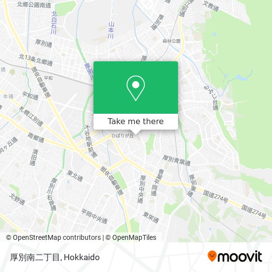 厚別南二丁目 map
