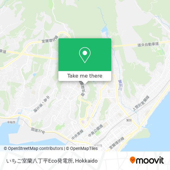 いちご室蘭八丁平Eco発電所 map