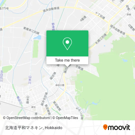 北海道平和マネキン map