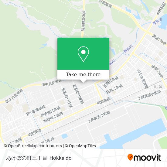 あけぼの町三丁目 map