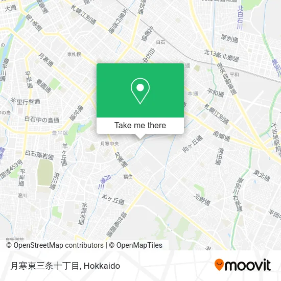 月寒東三条十丁目 map