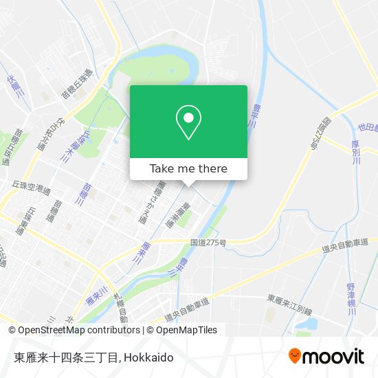 東雁来十四条三丁目 map