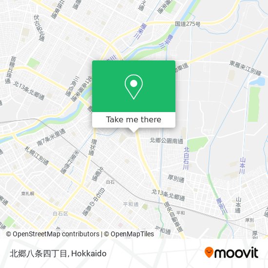 北郷八条四丁目 map