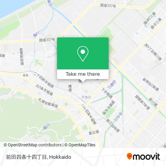 前田四条十四丁目 map