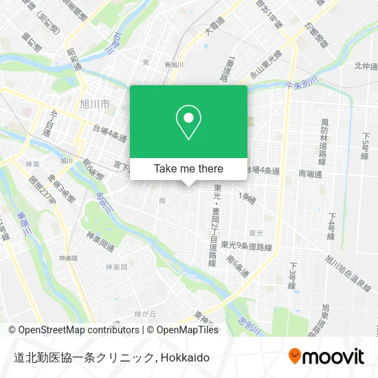 道北勤医協一条クリニック map