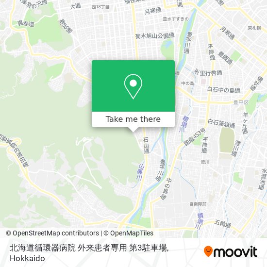 北海道循環器病院 外来患者専用 第3駐車場 map