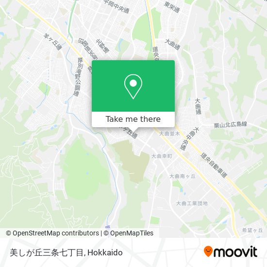美しが丘三条七丁目 map
