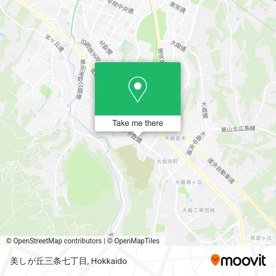 美しが丘三条七丁目 map