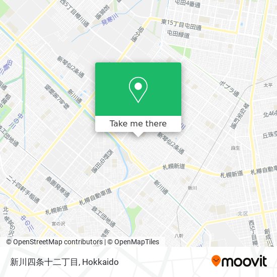 新川四条十二丁目 map
