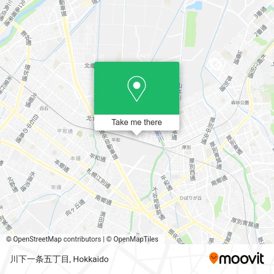 川下一条五丁目 map