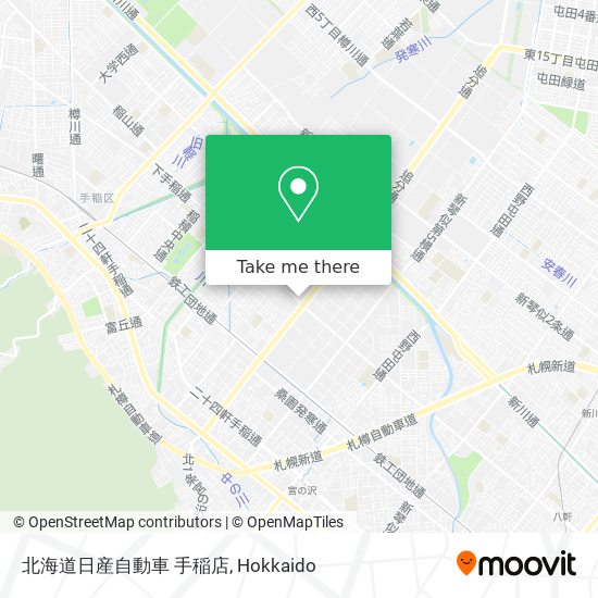 北海道日産自動車 手稲店 map