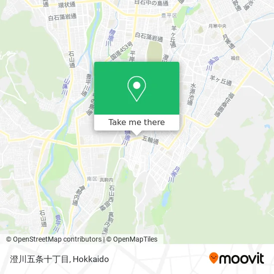 Sumikawa 5th 10th Chome map