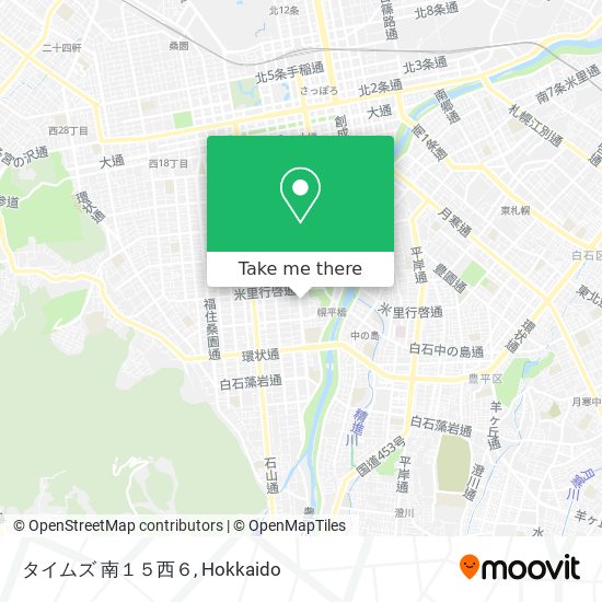 タイムズ 南１５西６ map