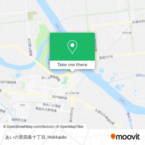 あいの里四条十丁目 map