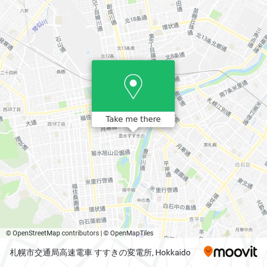 札幌市交通局高速電車 すすきの変電所 map