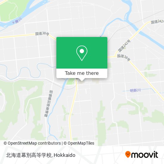 北海道幕別高等学校 map