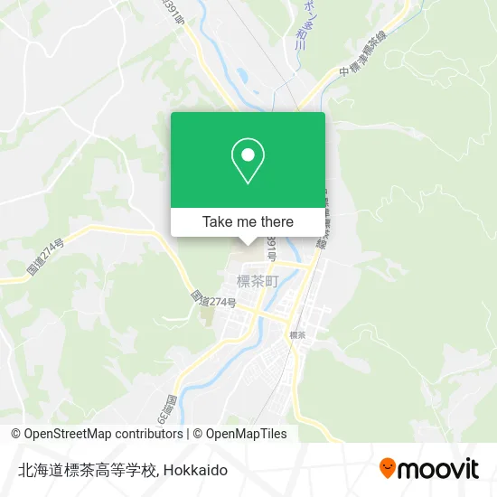 北海道標茶高等学校 map