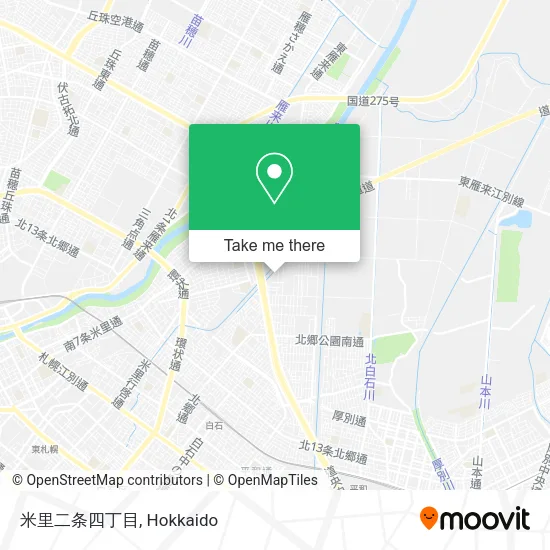 米里二条四丁目 map