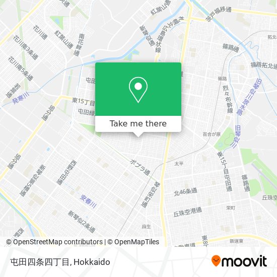 屯田四条四丁目 map
