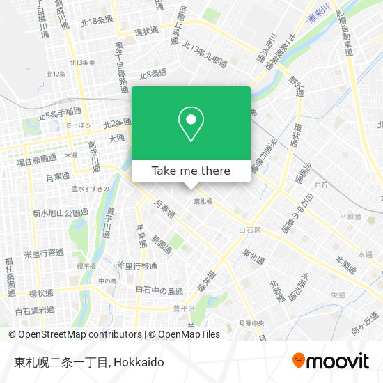 東札幌二条一丁目 map