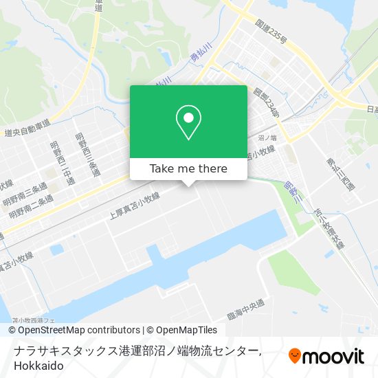 ナラサキスタックス港運部沼ノ端物流センター map